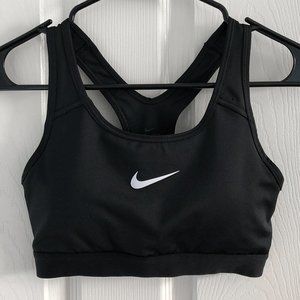Nike Dri-Fit swoosh sports bra - Black, Small
